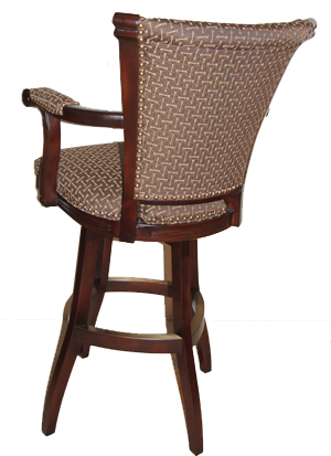 Caribbean with Upholstered Arms Bar Stool - 3