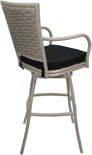 Elon Outdoor Stool with Arms Bar Stool - 2