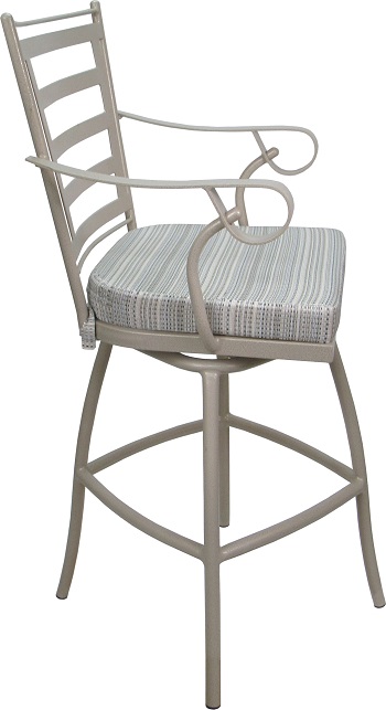 Jordan Outdoor Stool with Arms Bar Stool - 3