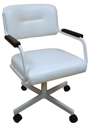 M-111 Caster Chair with Wood Arms Chair - 2