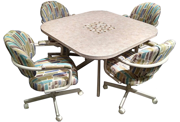 M-70 Caster Chairs Tile/Laminate Table Dinette