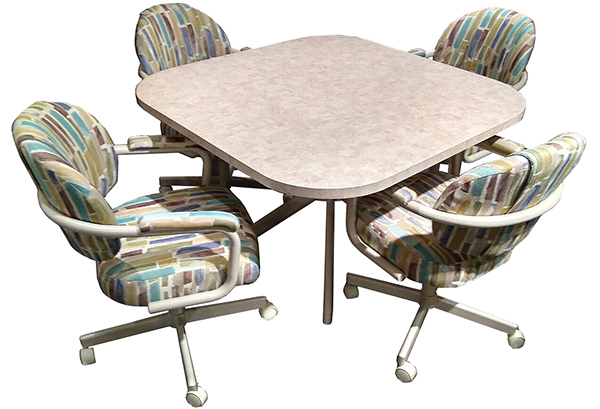 M-70 Caster Chairs Tile/Laminate Table Dinette - 2