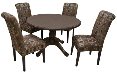 Parson Side Chairs with Round Table Dinette